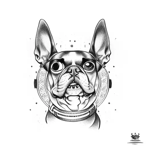 A Dog With Corona In His Head