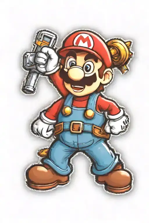 Mario Game Pin Symbolizing Your Passion