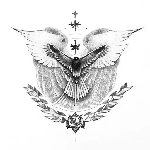 Bird With Army Badge