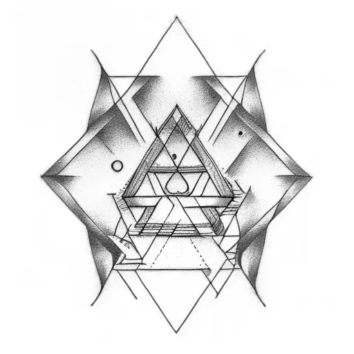 Three Triangle Forearm Ring