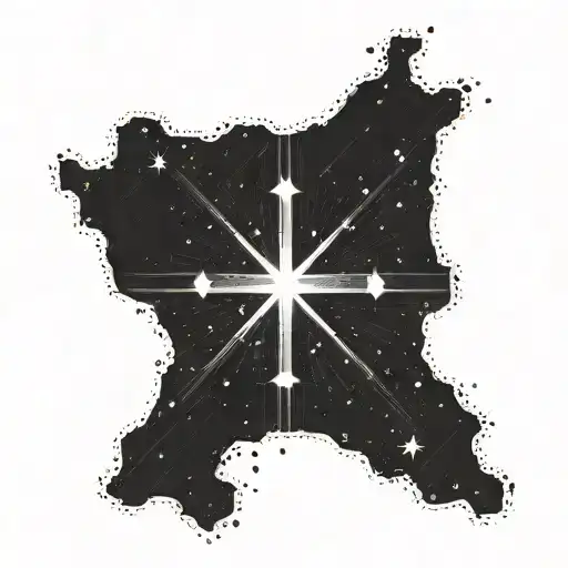 Abstract Interpretation Of The Southern Cross Constellation With Elements Of The Australian Flag