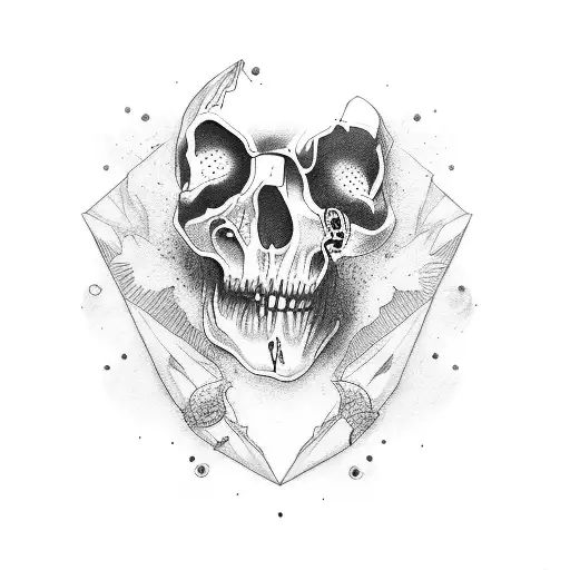 Broken Dead Face With Scool