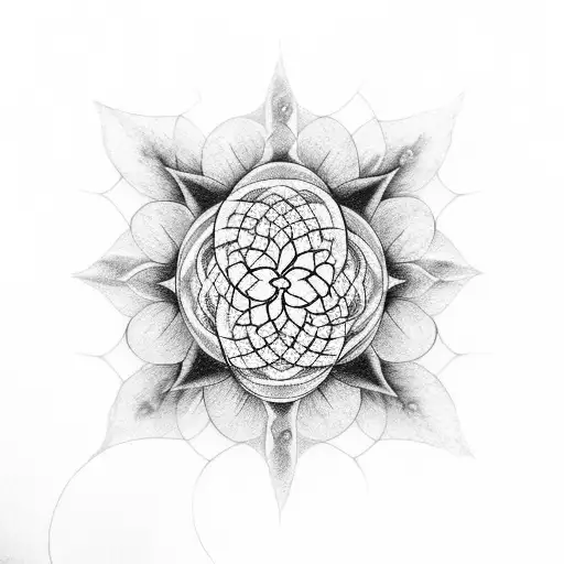 Buddha Leg Flower Of Life