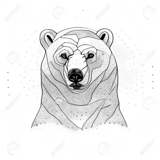 Polar Bear With Artic Background