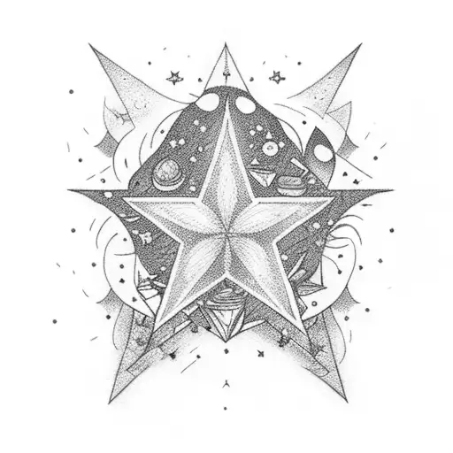 Stars Coming Out Of Book