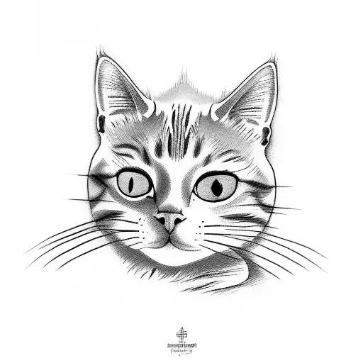 Cat On Bamboo Forest