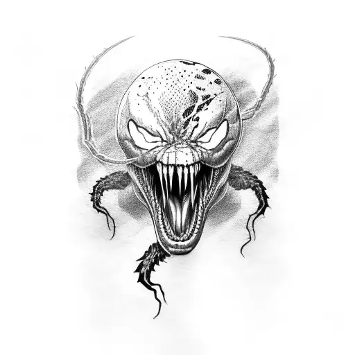 American Venom Text In Cool Font