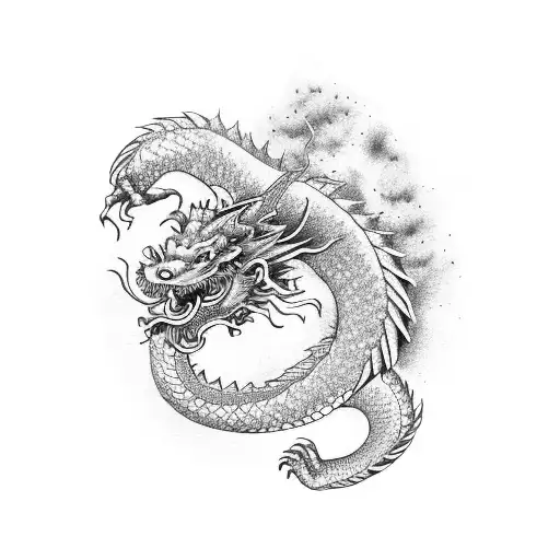 Japanese Dragon Arm Sleeve