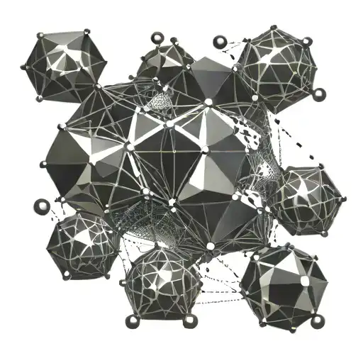 Abstract Interpretation Of A 2Cb Molecule Morphing Into A Geometric Design