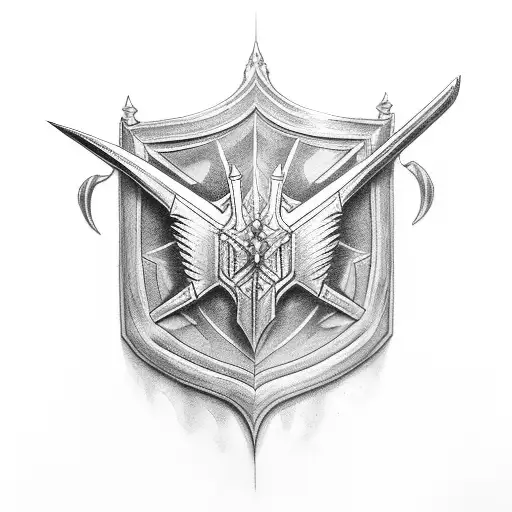 Cool Sword Going Through Shield