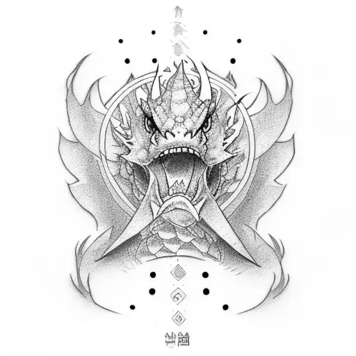 A Soft Dragon In A Brazilian Jiu-jitsu Gi With A Black Belt