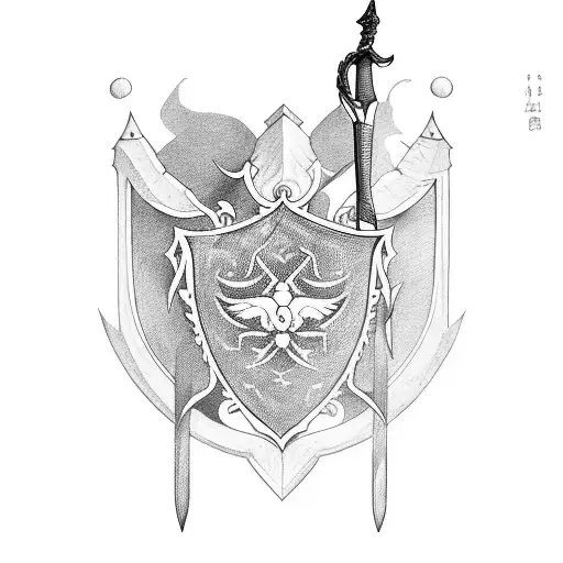 Bell Pepper With Sword And Shield