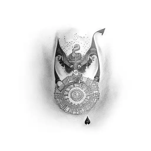 Forearm Tattoo Of Gambling