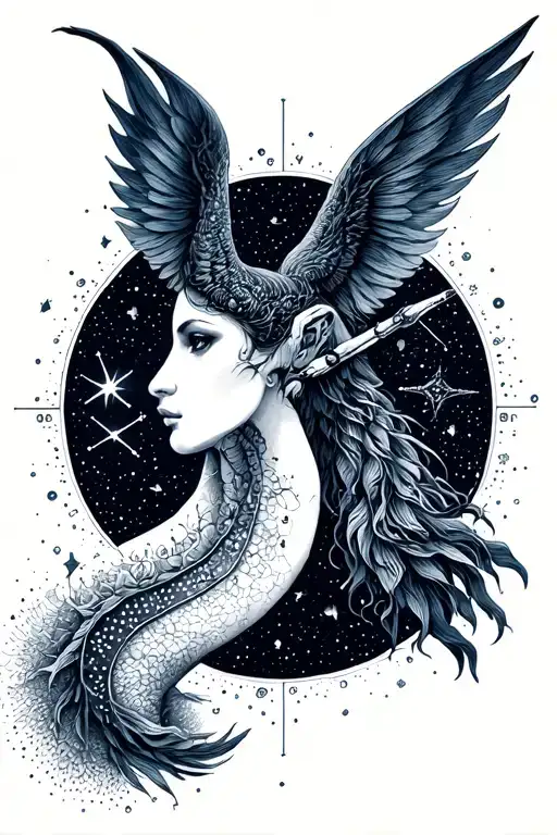 Cancer And Sagittarius Constellation Merging Spirituality