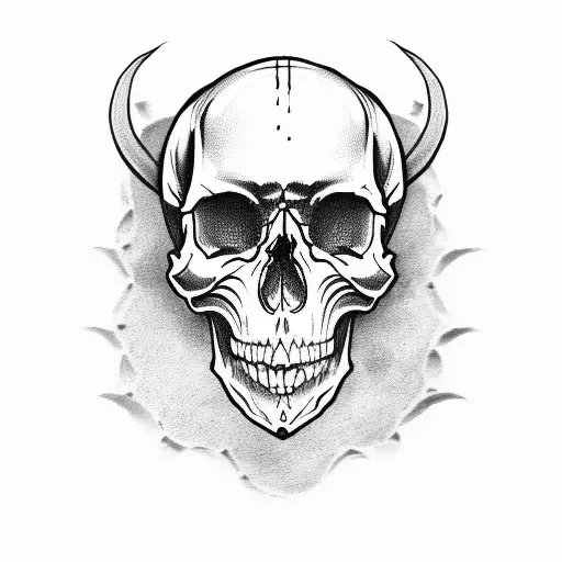 Skull Half Demon