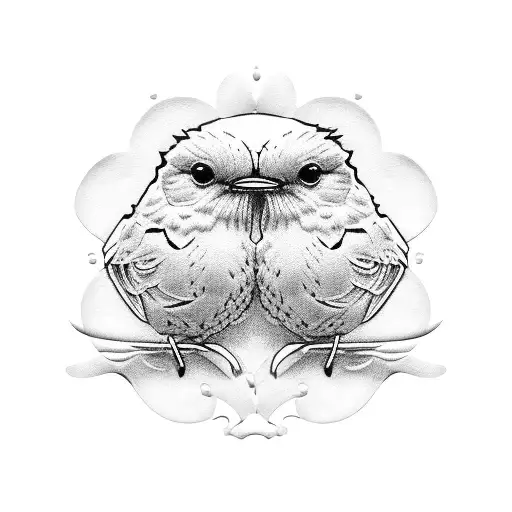 Robin On Custard Cream Biscuit