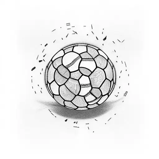 Combine A Football And A Guitar Into A Unique And Artistic Tattoo Design