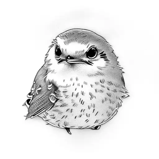 Robin Standing On A Custard Cream