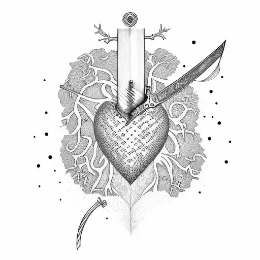 Tree Sword Stabing A Heart