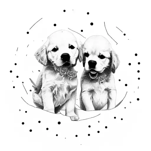 Couple On Beach With Baby And Golden Retriever