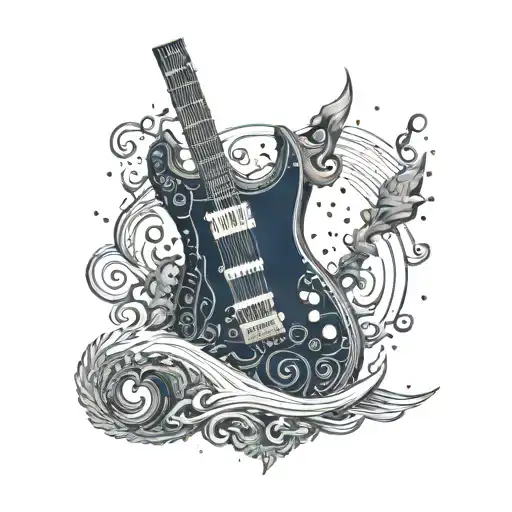 Is A Navy Ship And A Guitar Made Entirely Of Intricate