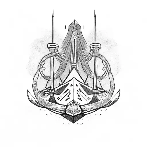 Uss Texas Fighting A Kraken