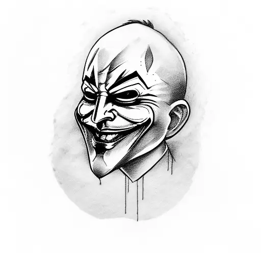 Anonymous Carryng Joker Mask