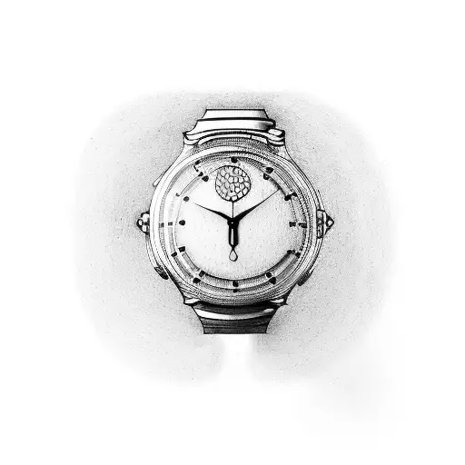 Music Notes Forming A Football Shape With A Watch In The Background