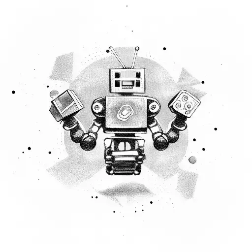 Breakdancing Robot With Gaming Elements