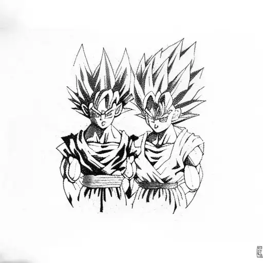 Goku And Vegeta Holding Hands