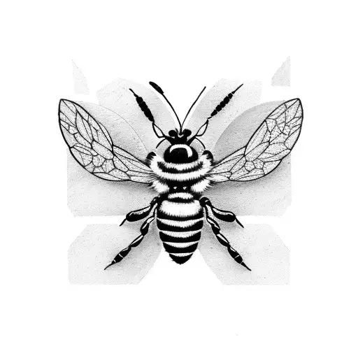 Ax With Bee Design On Blade