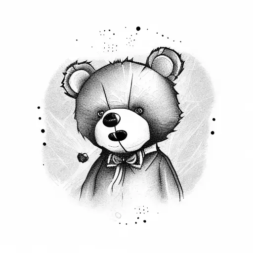 A Teddy Bear Holding A Bag Of Sugar