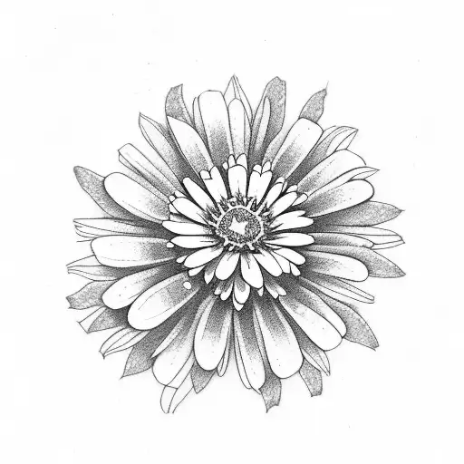 Daisy And Zinnia Flower