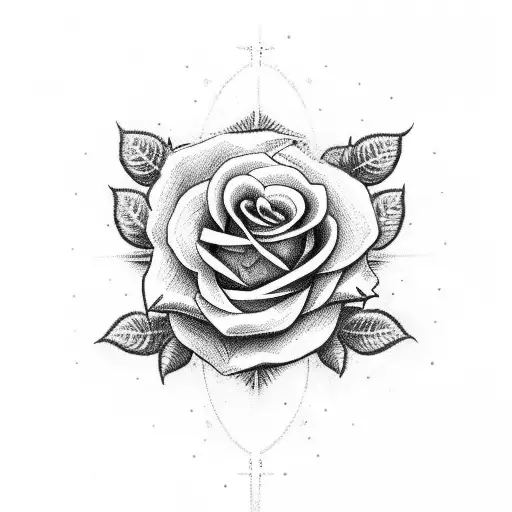 Christian Cross With Roses Wrapped Around It