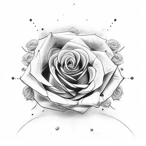 Guy Carriyng A Big Rose