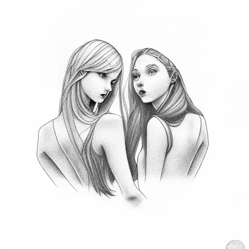 Father With Two Girls