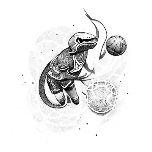 Black Mamba With Basket-ball