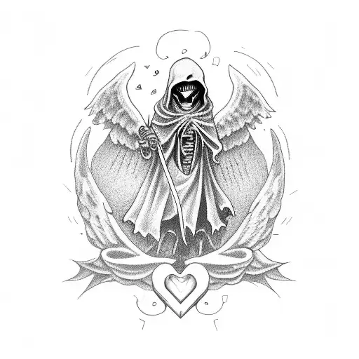 Grim Reaper Uses Cupid As Side Kick