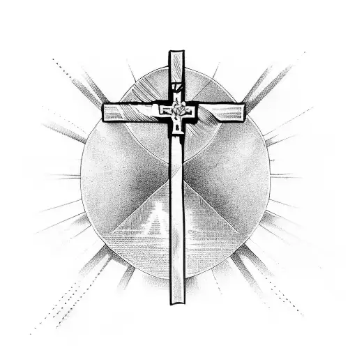 Catholic Cross With The Name Luis