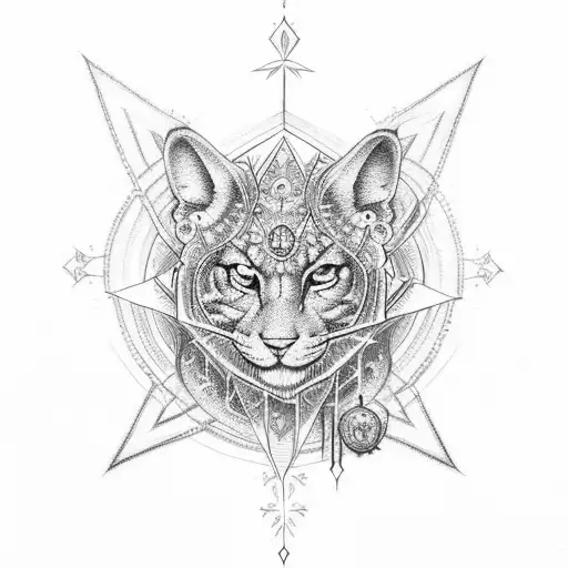 Purple Crystal Adorned With Spiritual Symbols