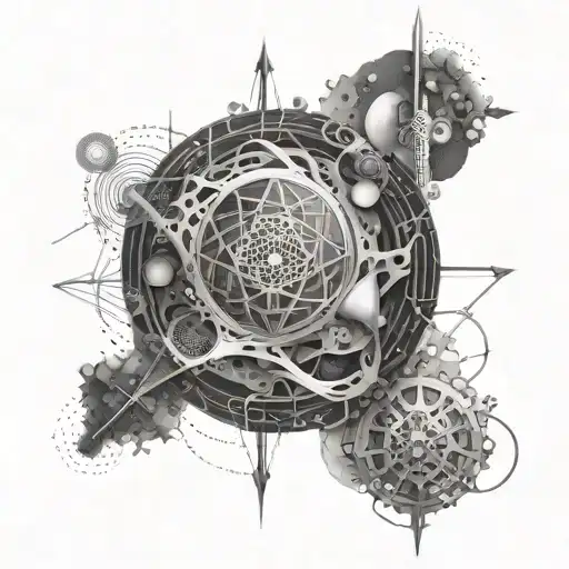 An Abstract Design Representing The Process Of Invention And Creation