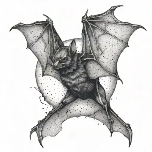 Bat Flying Full Body