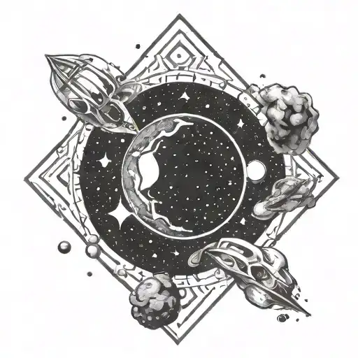 Space Galaxy Minimalist Design