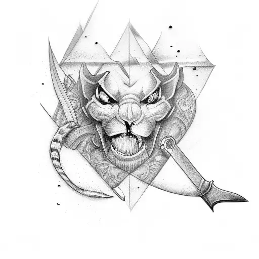 Ambitious Text On Sword