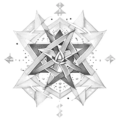 Pentagram Pierced By A Sword