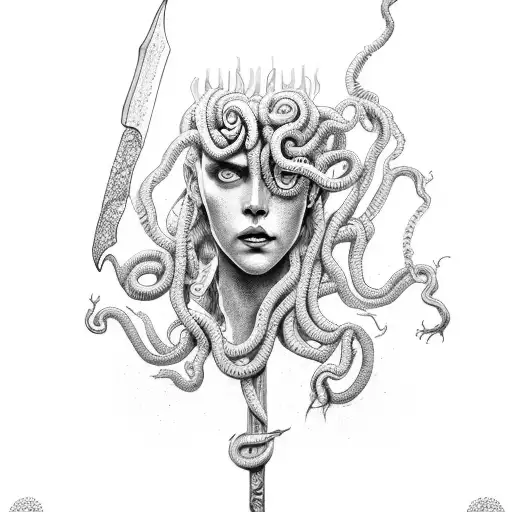 Medusa With Spear