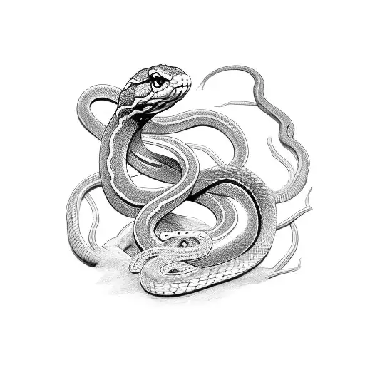 Snake On Arm To Chest