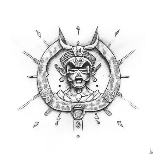 Franky Doing Super Pose In Mayan Artstyle