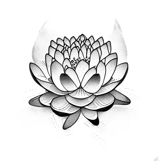 Please Design Waterlily Abstract