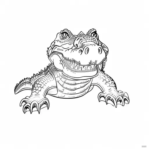 A Cartoon Crocodile